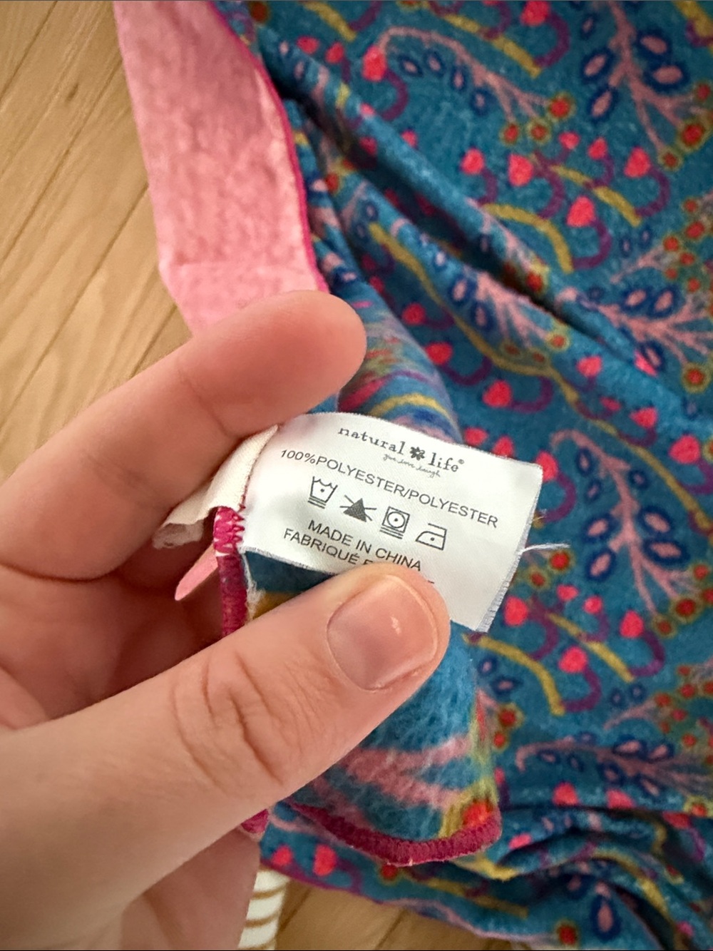 Natural Life “Brave girl, you can do hard things.” floral cozy boho blanket - Picture 4 of 4